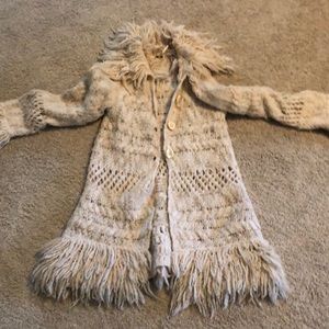 Free People Fuzzy Cardigan